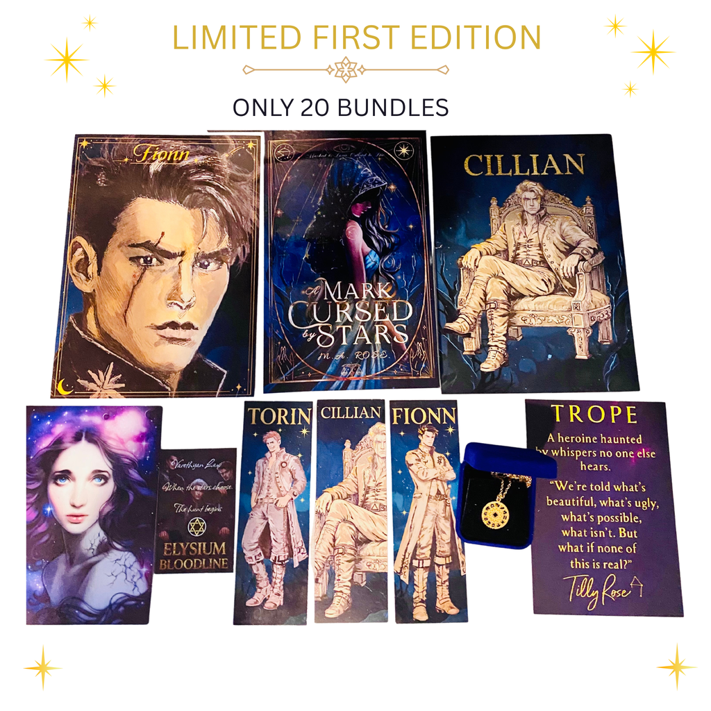 A Mark Cursed by Stars -  First Signed Paperback Bundle